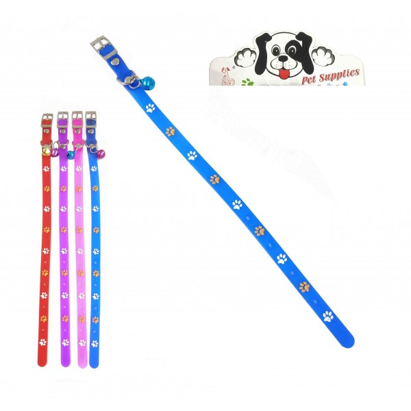 ΠΕΡΙΛΑΙΜΙΟ ΣΚΥΛΟΥ ΣΙΛΙΚΟΝΗ ΜΕ ΠΑΤΟΥΣΕΣ Κ' ΚΟΥΔΟΥΝΑΚΙ ΣΕ 4 ΧΡΩΜΑΤΑ 30CM